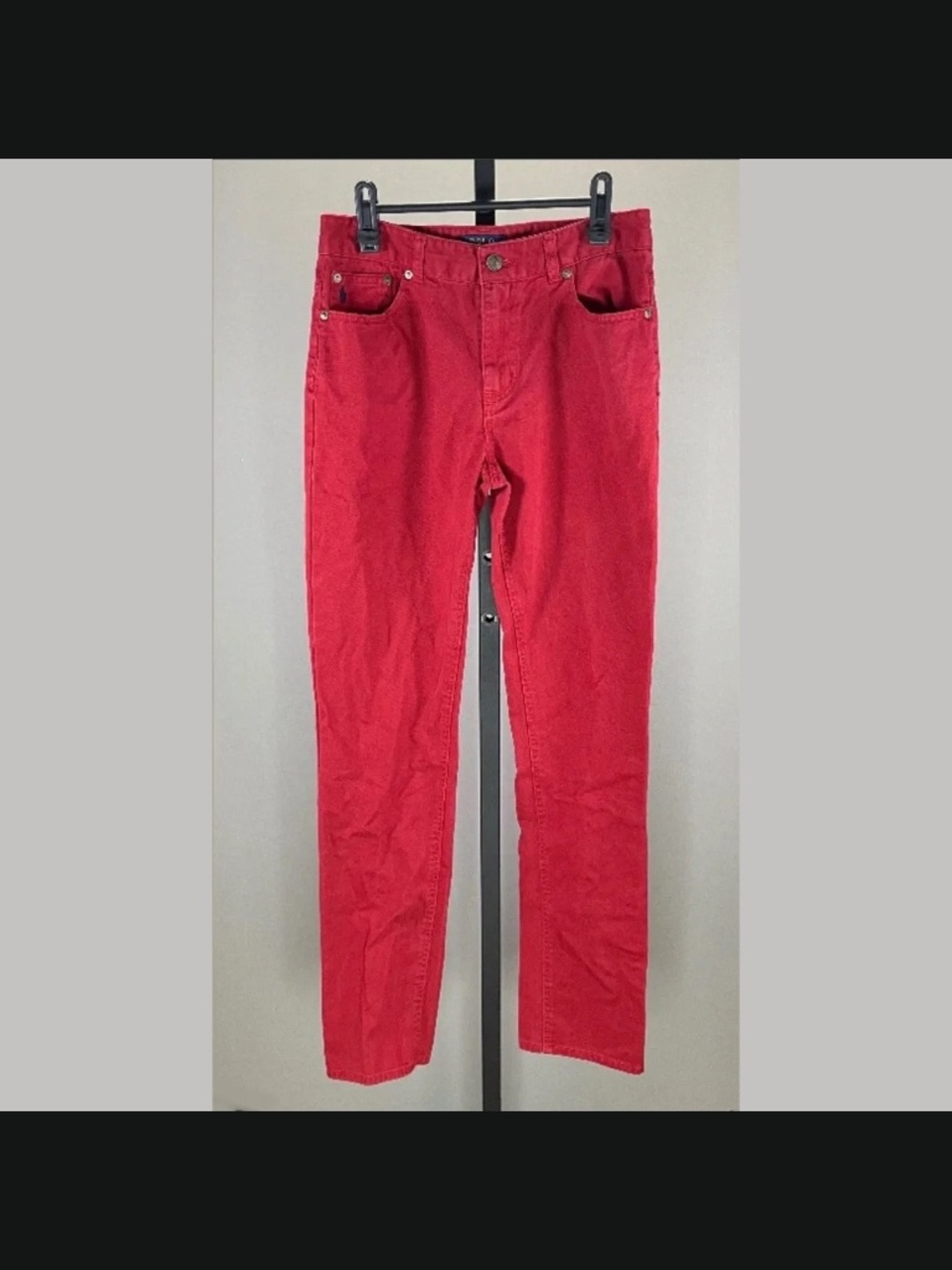 Polo Ralph Lauren Pants Boys 16 red straight leg preppy colorful casual